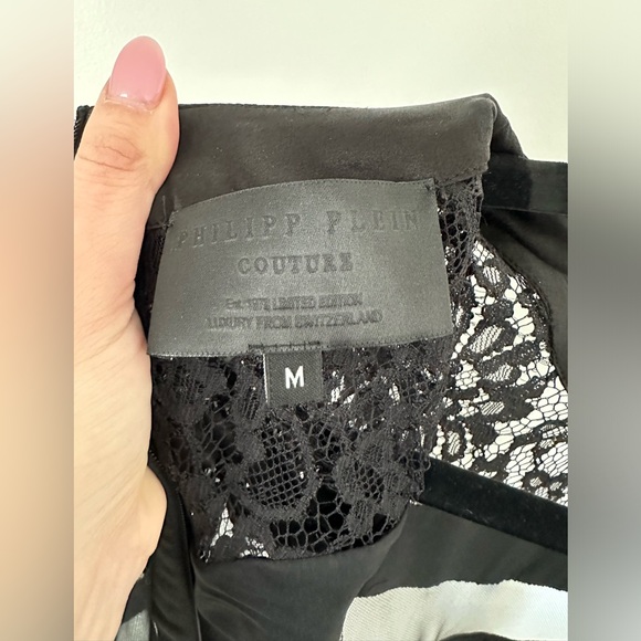 Philipp Plein short black lace dress - size M - Picture 5 of 9